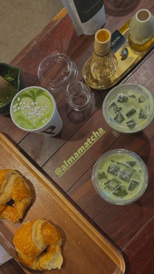 Alma Matcha event Instagram story by Gustė